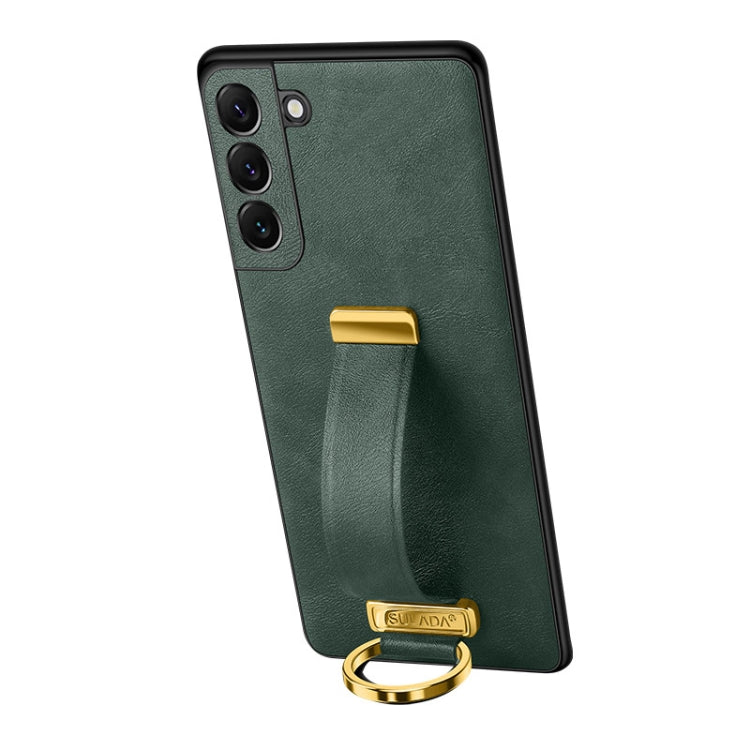 For Samsung Galaxy S24+ 5G SULADA PC Hybrid Leather Texture Skin Feel Shockproof Phone Case(Green) - Galaxy S24+ 5G Cases by SULADA | Online Shopping UK | buy2fix