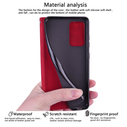 For Samsung Galaxy S24 Frosted Business Magnetic Horizontal Flip PU Phone Case(Red) - Galaxy S24 5G Cases by buy2fix | Online Shopping UK | buy2fix