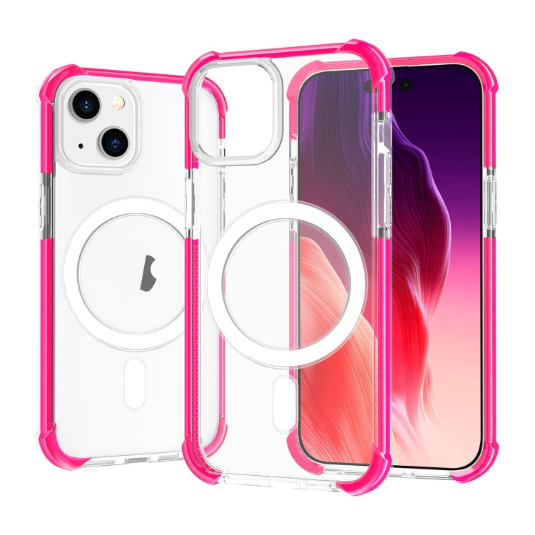 For iPhone 15 Plus Magsafe Magnetic Acrylic Shockproof Phone Case(Pink) - iPhone 15 Plus Cases by buy2fix | Online Shopping UK | buy2fix