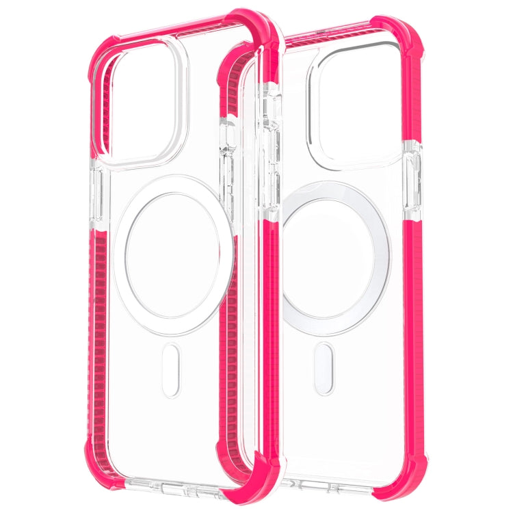 For iPhone 15 Plus Magsafe Magnetic Acrylic Shockproof Phone Case(Pink) - iPhone 15 Plus Cases by buy2fix | Online Shopping UK | buy2fix