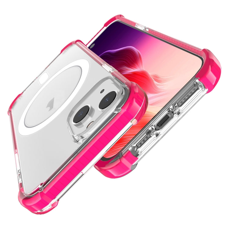 For iPhone 15 Plus Magsafe Magnetic Acrylic Shockproof Phone Case(Pink) - iPhone 15 Plus Cases by buy2fix | Online Shopping UK | buy2fix