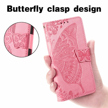 For Realme C53 Butterfly Love Flower Embossed Leather Phone Case(Pink) - Realme Cases by buy2fix | Online Shopping UK | buy2fix