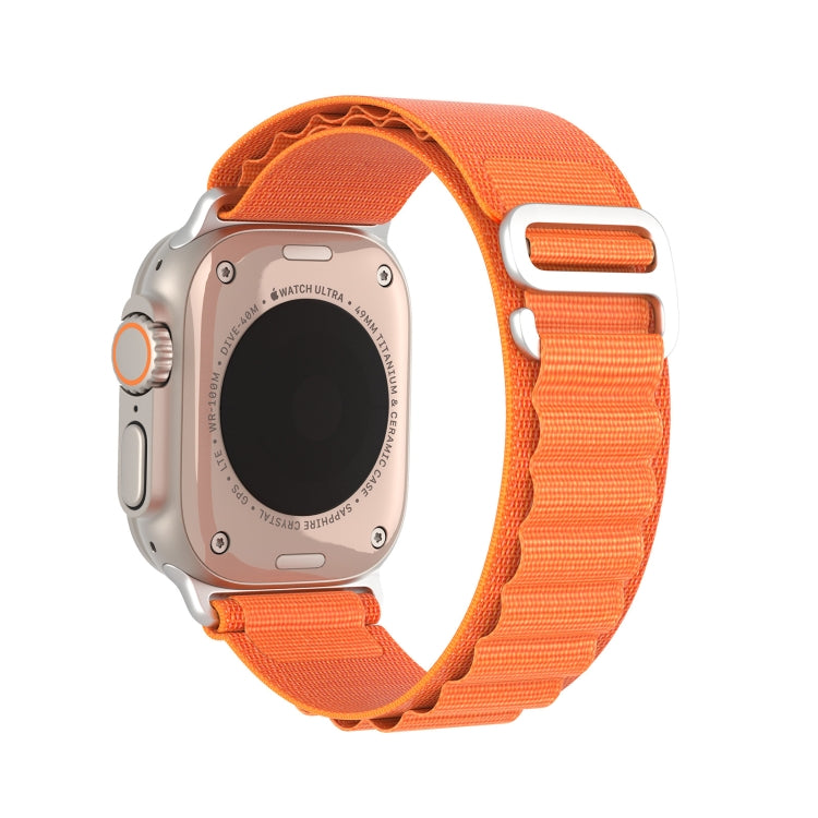 For Apple Watch SE 2022 40mm DUX DUCIS GS Series Nylon Loop Watch Band(Orange) - Watch Bands by DUX DUCIS | Online Shopping UK | buy2fix