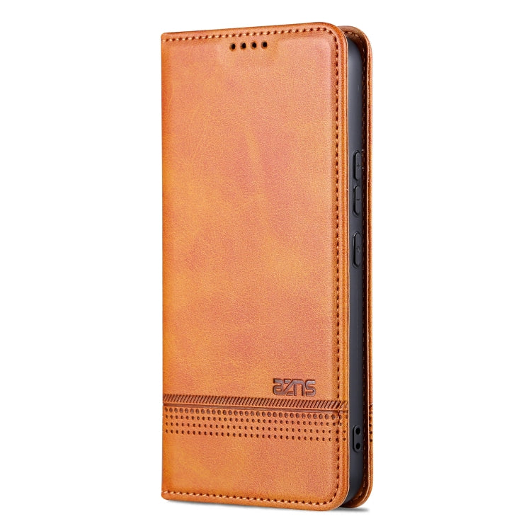 For Samsung Galaxy S23 FE 5G AZNS Magnetic Calf Texture Flip Leather Phone Case(Light Brown) - Galaxy S23 FE 5G Cases by AZNS | Online Shopping UK | buy2fix