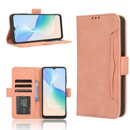 For Blackview Oscal C30 / C30 Pro Skin Feel Calf Texture Card Slots Leather Phone Case(Pink) - More Brand by buy2fix | Online Shopping UK | buy2fix