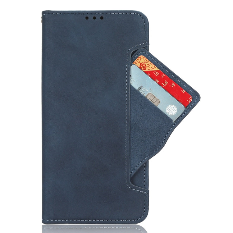 For Blackview A200 Pro Skin Feel Calf Texture Card Slots Leather Phone Case(Blue) - More Brand by buy2fix | Online Shopping UK | buy2fix