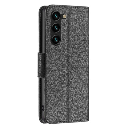 For Samsung Galaxy S24+ 5G Litchi Texture Pure Color Flip Leather Phone Case(Black) - Galaxy S24+ 5G Cases by buy2fix | Online Shopping UK | buy2fix