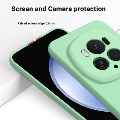 For Honor Magic6 Pro Pure Color Liquid Silicone Shockproof Phone Case(Green) - Honor Cases by buy2fix | Online Shopping UK | buy2fix