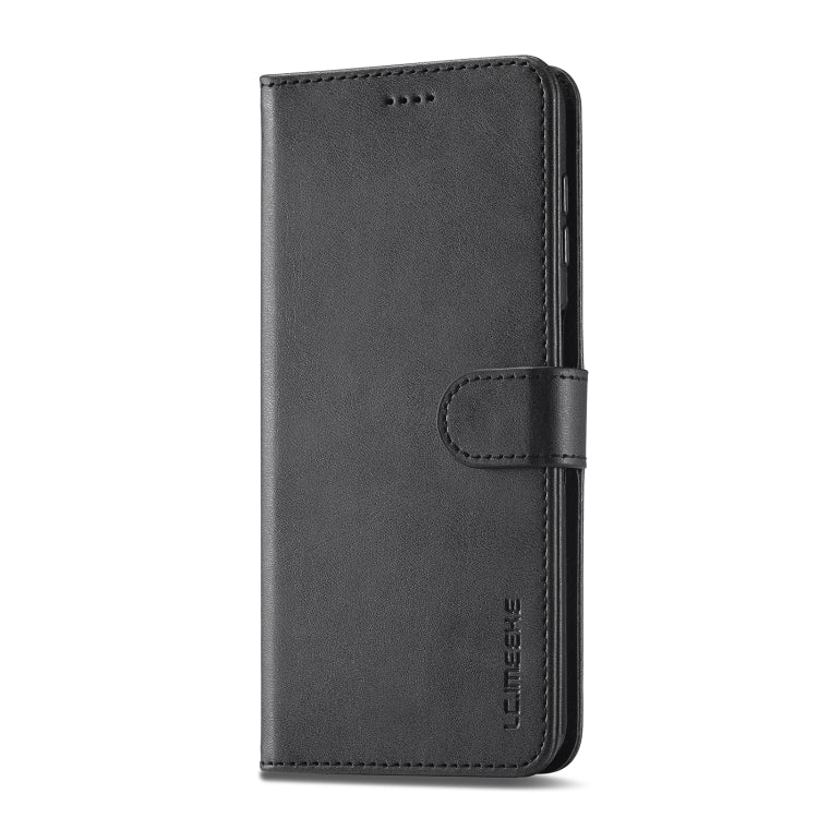 For Samsung Galaxy A05S LC.IMEEKE Calf Texture Leather Phone Case(Black) - Galaxy Phone Cases by LC.IMEEKE | Online Shopping UK | buy2fix