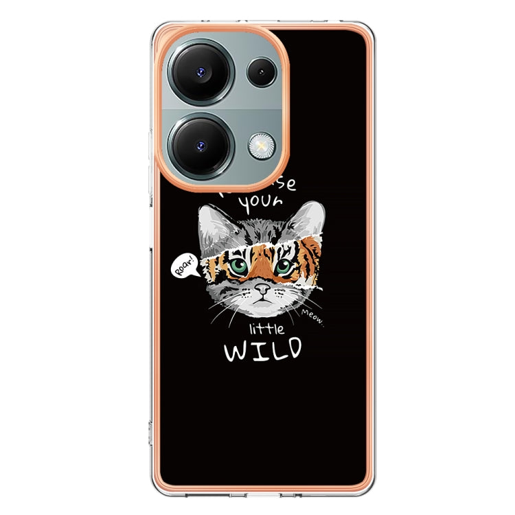 For Xiaomi Redmi Note 13 Pro 4G/Poco M6 Pro 4G Electroplating Marble Dual-side IMD Phone Case(Natural Growth) - Note 13 Pro Cases by buy2fix | Online Shopping UK | buy2fix
