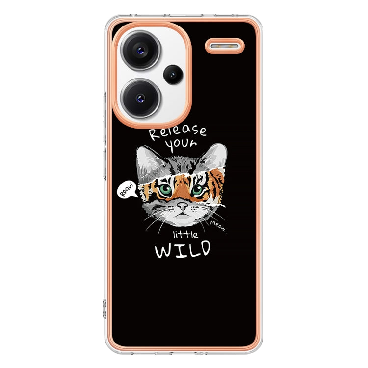For Xiaomi Redmi Note 13 Pro+ 5G Electroplating Marble Dual-side IMD Phone Case(Natural Growth) - Note 13 Pro+ Cases by buy2fix | Online Shopping UK | buy2fix