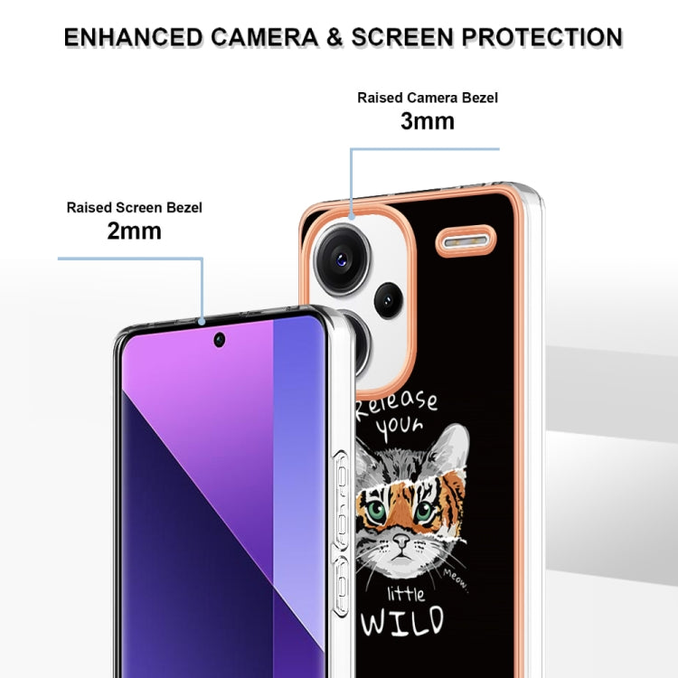 For Xiaomi Redmi Note 13 Pro+ 5G Electroplating Marble Dual-side IMD Phone Case(Natural Growth) - Note 13 Pro+ Cases by buy2fix | Online Shopping UK | buy2fix