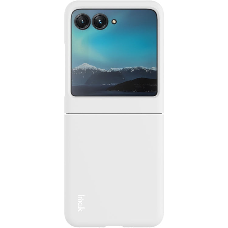 For Motorola Razr 40 Ultra IMAK JS-2 Series Colorful PC Case(White) - Motorola Cases by imak | Online Shopping UK | buy2fix