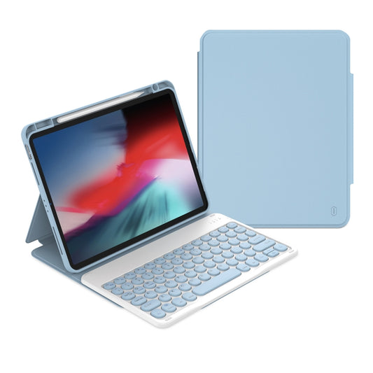 For iPad Air 2022 / iPad Pro 11 2021 WiWU Skin Feel Magnetic Detachable Keyboard Tablet Case(Blue) - For iPad Pro by WIWU | Online Shopping UK | buy2fix