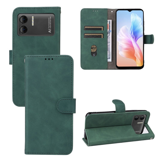 For Doogee X98 / X98 Pro Skin Feel Magnetic Flip Leather Phone Case(Green) - More Brand by buy2fix | Online Shopping UK | buy2fix