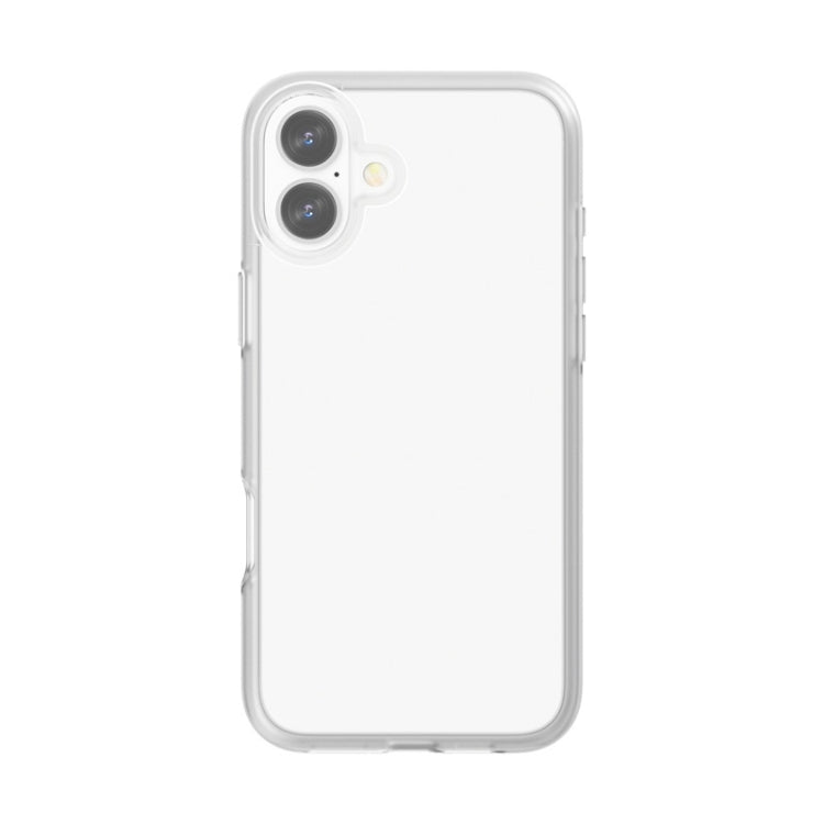 For iPhone 16 Rubber Oil Surface Solid Color Phone Case(White) - iPhone 16 Cases by buy2fix | Online Shopping UK | buy2fix