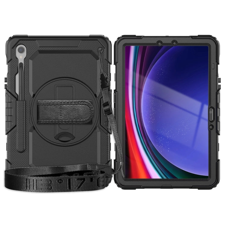 For Samsung Galaxy Tab S9 / S9 FE Silicone + PC Tablet Case(Black) - Galaxy Tab S9 Cases by buy2fix | Online Shopping UK | buy2fix