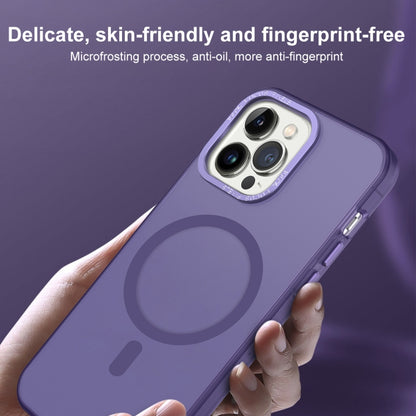 For iPhone SE 2022 / 2020 / 8 / 7 MagSafe Frosted Translucent Mist Phone Case(Dark Purple) - iPhone SE 2022 / 2020 / 8 / 7 Cases by buy2fix | Online Shopping UK | buy2fix