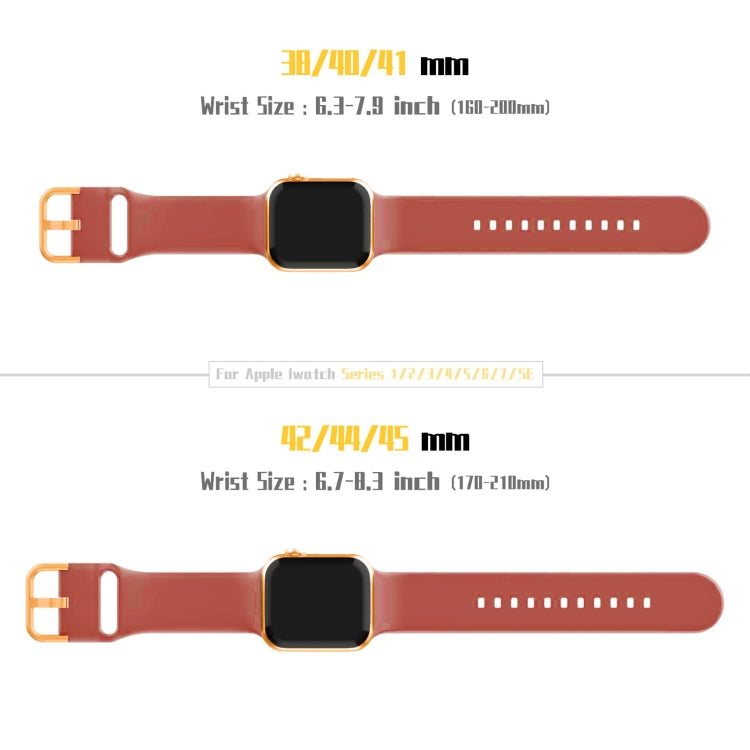 For Apple Watch SE 2022 44mm Pin Buckle Silicone Watch Band(Coral) - Watch Bands by buy2fix | Online Shopping UK | buy2fix