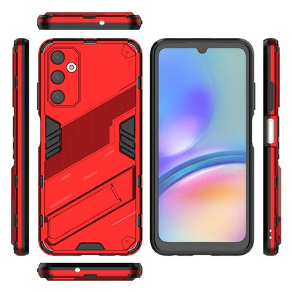 For Samsung Galaxy A05s 4G Punk Armor 2 in 1 PC + TPU Shockproof Phone Case with Invisible Holder(Red) - Galaxy Phone Cases by buy2fix | Online Shopping UK | buy2fix