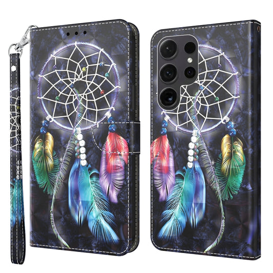 For Samsung Galaxy S24 Ultra 5G 3D Painted Leather Phone Case(Colorful Dreamcatcher) - Galaxy S24 Ultra 5G Cases by buy2fix | Online Shopping UK | buy2fix