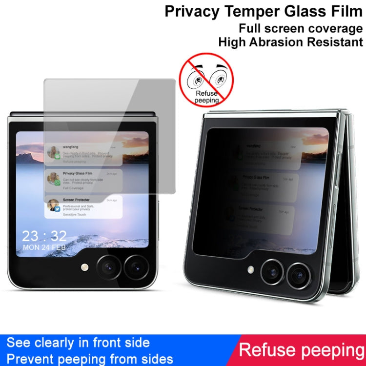 For Samsung Galaxy Z Flip6 imak HD Full Screen Anti-spy Tempered Glass Protective Film External Screen Version - Galaxy Z Flip6 5G Cases by imak | Online Shopping UK | buy2fix