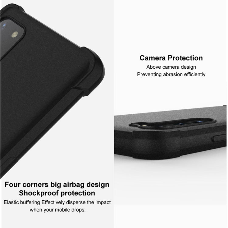 For OnePlus Ace 2V 5G/Nord 3 5G imak Shockproof Airbag TPU Phone Case(Matte Black) - OnePlus Cases by imak | Online Shopping UK | buy2fix