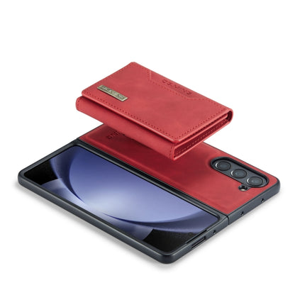 For Samsung Galaxy Z Fold5 DG.MING M2 Series 3-Fold Multi Card Bag + Magnetic Phone Case(Red) - Galaxy Z Fold5 Cases by DG.MING | Online Shopping UK | buy2fix