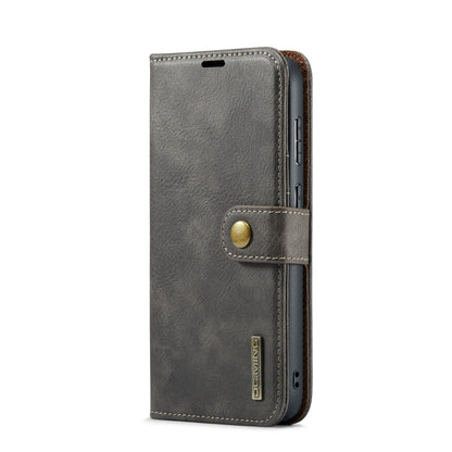 For Samsung Galaxy S24+ 5G DG.MING Crazy Horse Texture Detachable Magnetic Leather Case(Grey) - Galaxy S24+ 5G Cases by DG.MING | Online Shopping UK | buy2fix