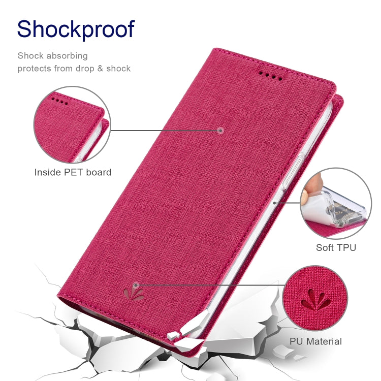 For iPhone 15 Pro Max ViLi DMX Series Shockproof TPU + PU Leather Magnetic Attraction Horizontal Flip Case(Rose Red) - iPhone 15 Pro Max Cases by ViLi | Online Shopping UK | buy2fix