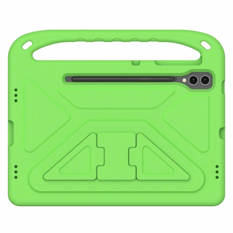 For Samsung Galaxy Tab S9+ Handle EVA Shockproof Tablet Case with Holder(Green) - Galaxy Tab S9+ Cases by buy2fix | Online Shopping UK | buy2fix