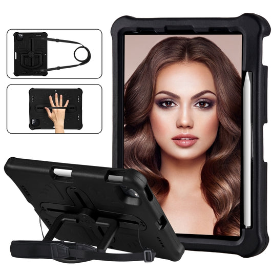 For iPad Air 11 2024 Shield 360 Rotation Handle EVA Shockproof PC Tablet Case(Black) - iPad Air 11 2024 Cases by buy2fix | Online Shopping UK | buy2fix