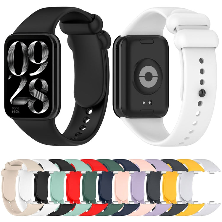 For Xiaomi Mi Band 8 Pro Solid Color Black Buckle Silicone Watch Band(Dark Grey) - Watch Bands by buy2fix | Online Shopping UK | buy2fix