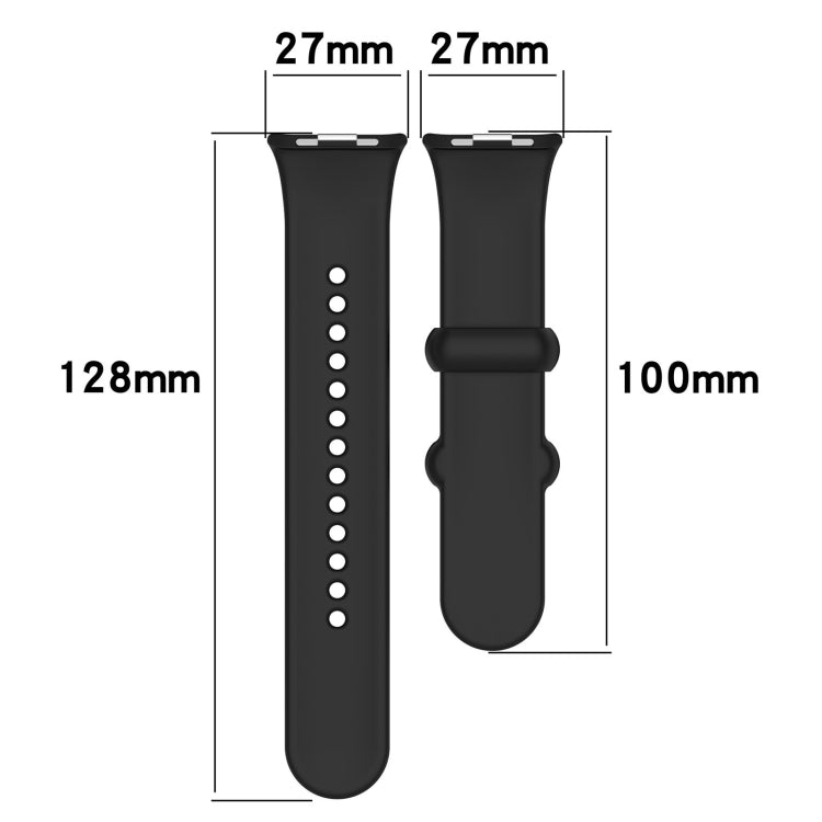 For Xiaomi Mi Band 8 Pro Solid Color Black Buckle Silicone Watch Band(Dark Grey) - Watch Bands by buy2fix | Online Shopping UK | buy2fix