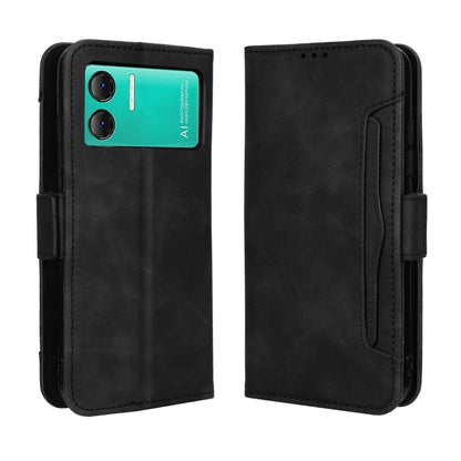 For Doogee X98 Skin Feel Calf Texture Card Slots Leather Phone Case(Black) - Doogee Cases by buy2fix | Online Shopping UK | buy2fix