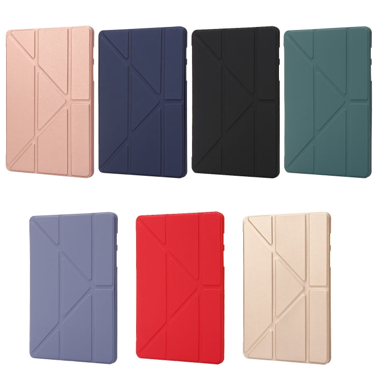 For Samsung Galaxy Tab S9+ Deformation Silicone Leather Tablet Case(Red) - Galaxy Tab S9+ Cases by buy2fix | Online Shopping UK | buy2fix