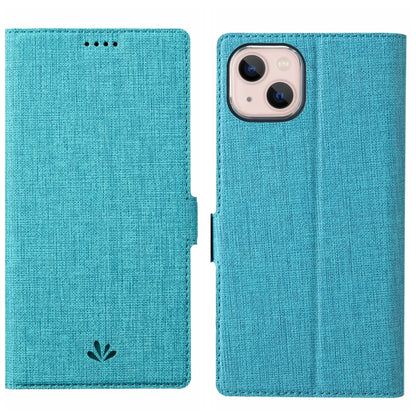 For iPhone 15 ViLi K Series Dual-side Buckle Magsafe Leather Phone Case(Blue) - iPhone 15 Cases by ViLi | Online Shopping UK | buy2fix