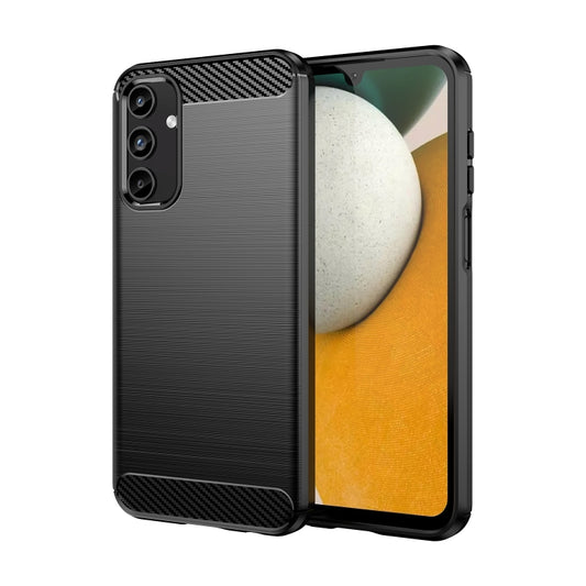 For Samsung Galaxy A15 5G Brushed Texture Carbon Fiber TPU Phone Case(Black) - Galaxy Phone Cases by buy2fix | Online Shopping UK | buy2fix