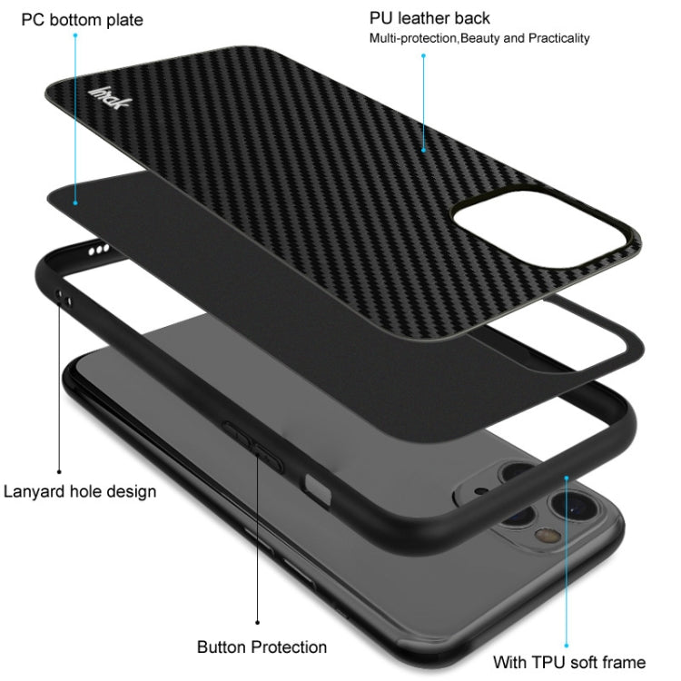 For Huawei Mate 60 IMAK LX-5 Series Shockproof PC + PU + TPU Protective Phone Case(Carbon Fiber Texture) - Huawei Cases by imak | Online Shopping UK | buy2fix