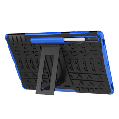 For Samsung Galaxy Tab S9+ Tire Texture TPU + PC Tablet Case(Blue) - Galaxy Tab S9+ Cases by buy2fix | Online Shopping UK | buy2fix