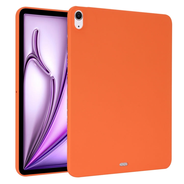 For iPad Air 13 2024 Oil Spray Skin-friendly TPU Tablet Case(Orange) - iPad Air 13 2024 Cases by buy2fix | Online Shopping UK | buy2fix