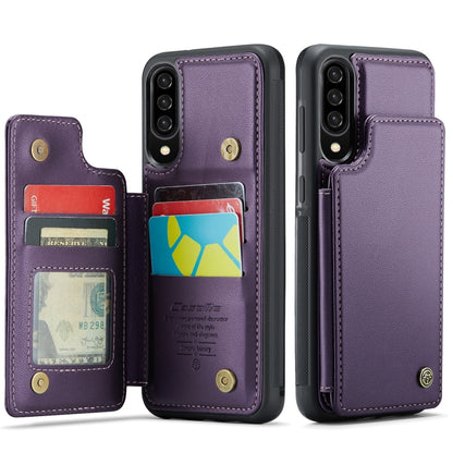 For Samsung Galaxy A30s/A50s/A50 CaseMe C22 Card Slots Holder RFID Anti-theft Phone Case(Purple) - Galaxy Phone Cases by CaseMe | Online Shopping UK | buy2fix