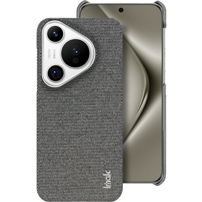 For Huawei Pura 70 imak Ruiyi Series Cloth Texture PU + PC Phone Case(Dark Grey) - Huawei Cases by imak | Online Shopping UK | buy2fix