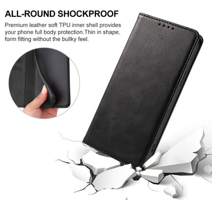 For vivo iQOO Z9 Magnetic Closure Leather Phone Case(Black) - vivo Cases by buy2fix | Online Shopping UK | buy2fix