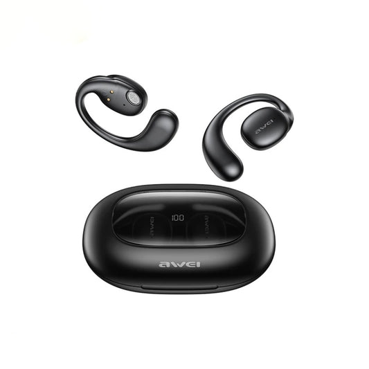 awei T80 Air Conduction Sport TWS Bluetooth Earbuds(Black) - TWS Earphone by awei | Online Shopping UK | buy2fix