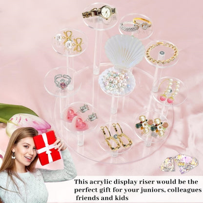 YX066 Acrylic Circular Cupcake Stand - Storage Boxes by buy2fix | Online Shopping UK | buy2fix