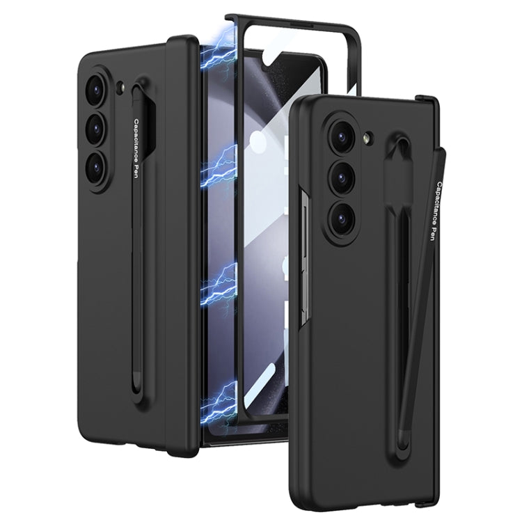 For Samsung Galaxy Z Fold5 5G GKK Magnetic Integrated Phone Case with Pen Slots, No Include Pen(Black) - Galaxy Z Fold5 Cases by GKK | Online Shopping UK | buy2fix