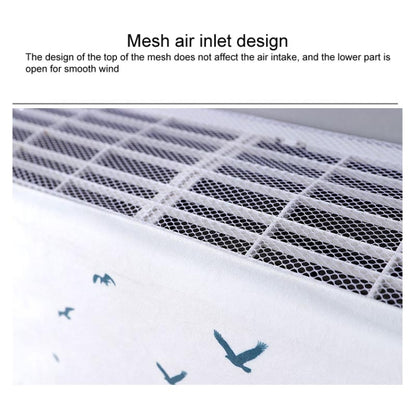 Do Not Take Dust-proof And Anti Direct Blowing Simple Wind Hanging Machine Air Conditioner Moon Cover, Size:Width 92 × Thickness 20 × Height 90cm(Green Leaf) - Dust Covers by buy2fix | Online Shopping UK | buy2fix