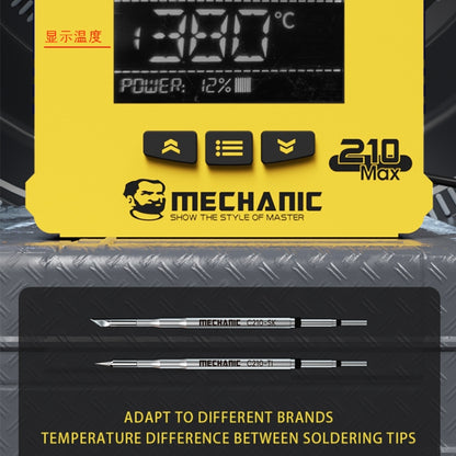 Mechanic 210MAX Dual Station Thermostatic Adjustable Digital Display Soldering Station, Plug:EU - Soldering Iron Set by MECHANIC | Online Shopping UK | buy2fix