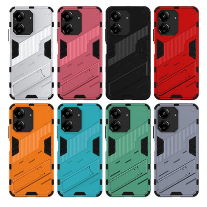 For Xiaomi Redmi 13C 5G / 4G Global Punk Armor 2 in 1 PC + TPU Phone Case with Holder(Black) - 13C Cases by buy2fix | Online Shopping UK | buy2fix
